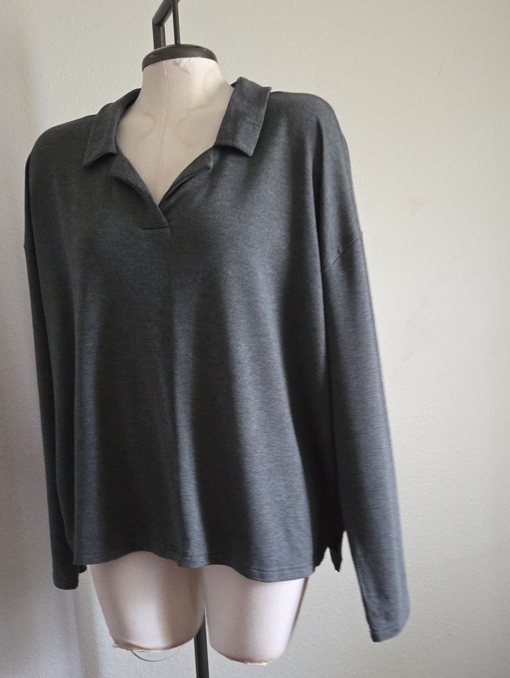 Stylus Womens Long Sleeve Polo Shirt